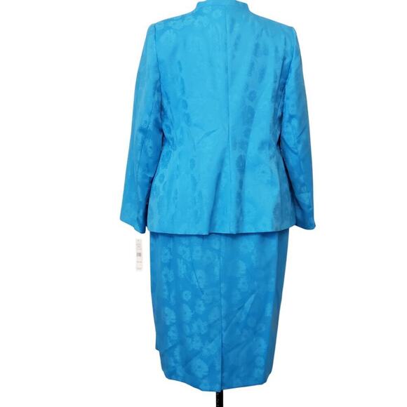 Turquoise John Meyer Skirt Suit - Size 16W | New w/ Tags | Church & Event Ready - Picture 2 of 13
